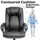 OUTFINE Office Chair Executive Office Chair Desk Chair Computer Chair with 5-Year hydrolysis-Resistant, Black
