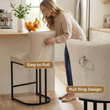 AQO 26 Inch Bar Stools Set of 4, Modern Counter Height Bar Stools with Backs