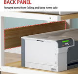 2-Tier Printer Stand & Rolling Shelf for Home Office Compact Under Desk Printer Rack & Copier Table Space-Saving nization Solution
