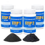KoolStone Rock Tumbler Grit Kit [6 Pounds], Polish Up to [40 lbs.] of Rocks, 4 Steps Polish Refill Media Kit, Compatible with All Rock Tumbler, Essential Kit for Polishing