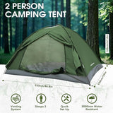 JAICOM 2 Person Camping Tent - Lightweight Backpacking Tent, Waterproof Windproof Easy Setup Hiking Tent, Suitable for Outdoor, Family, Camping, Hunting, Mountaineering Travel