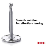 OXO Good Grips Steady Kitchen Paper Towel Holder, 2-Pack