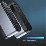 KLJUHGTR Power Adapter Docking Station Laptop Multifunctional Converter Splitter Accessories