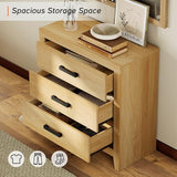 WAMPAT 74" Tall BookBookshelf, Large Farmhouse Bookcase with 3 Drawers