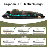 KASBAH Camping Sleeping Pad,Extra Wide 6 inch Thick Inflatable Sleeping Pads with Built-in Foot Pump and Pillow,Ultralight Camping Mat Gear for Outdoor Hiking,Camping