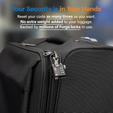 Open Alert TSA Approved Luggage Locks, 6 Pack, Easy Read Dials with Alloy Body.