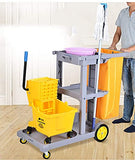 Cartsstorage Car Service Car Utility Vehicle Multifunction Portable Trolley Home Janitorial Cleaning Cart Trolley on Wheels