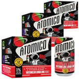 ATOMICO Watermelon Lunar Lime Sparkling Water,12 Essential Vitamins, W/Real Juice Infused With Electrolytes 12PK