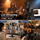 VETEK Video Camera 8k Camcorder 48MP UHD WiFi IR Night Vision Vlogging Camera for YouTube, 18X Digital Zoom 3.0“ LCD Screen Digital Camera with Microphone, 32G SD Card, Remote Control and 2 Batteries