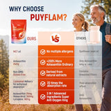 Puyflam Astaxanthin 24mg with Resveratrol & Lycopene, 3-in-1 Liposome Antioxidant Supplements Complex with MCT Oil for Skin, Eye, Heart, Immune & Healthy Aging Support | Non-GMO,No Soy-150 Softgels