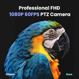 iuZee AI Auto Tracking PTZ Camera 3G-SDI/USB3.0/HDMI/LAN IP PoE Live Streaming 20X Optical and 8X Digital Zoom Camera 1080P 60FPS for Church Services Worship Education Events vMix OBS YouTube