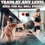 Boxing Reflex Ball Set with 4 Difficulty Balls & 2 Adjustable Headbands – Reaction Ball Training Kit for Adults, Improves Speed, Focus