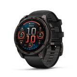 Garmin fēnix® 8, Sapphire, 47mm, DLC Titanium, Black/Pebble Gray
