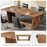 Tribesigns 14-16 People Conference Table, 12 FT Large Rectangular Meeting