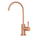 Akicon One-Handle Black and Rose Gold Drinking Water Filter Faucet Purifier, Cold Water Only (Copper)
