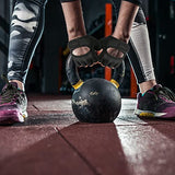 RYMNT Minimal Weight Lifting Gloves,Short Micro Workout Gloves Grip Pads with Full Palm Protection & Extra Grip, BK-Large