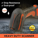 Tera Barcode Scanner 2D Wireless with Stand: Industrial Drop-resistant 8100
