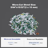 150 Sheet Auto-Feed Paper Shredder, Micro Cut P-5 High Security (5/64 x 19/32 inches