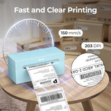 Bluetooth Thermal Shipping Label Printer, 4x6 Shipping Label Printer for Shipping Packages