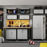 OPTYMIRA Metal Wall Cabinet with Up-flip Door,Heavy Duty Garage Wall Mounted Storage Cabinets,Tool Cabinets for Garage,Kitchen,Warehouse, etc.