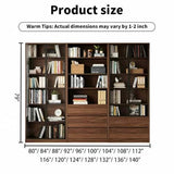 Luxury Large Executive File Cabinet and Bookcase, Sturdy Storage Cabinet