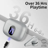 Wireless Earbuds Bluetooth 5.3 Headphones Bass Stereo Ear Buds with Noise Cancelling Mic LED Display Btootos