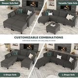 Modular Sectional Sofa 6 Seaters Modular Sleeper Sofa Couch