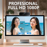 1080p Webcam for PC Laptop Desktop Computer, USB Webcam with Microphone, Streaming Camera, Plug & Play