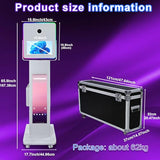 Portable DSLR Photo Booth Machine with 15.6" Touch Screen, Photo Booth with 29" LCD Display
