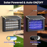 ZETAWALE Solar Bug Zapper Outdoor Mosquitos Zapper Solar Powered Bug Zapper Outdoor Camping Fly Control for 4000 sq.ft Waterproof Fly Killer Solar Mosquito Zapper for Garden Lawn and Back Yard (20W)