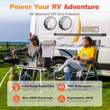 12V 314Ah LiFePO4 Battery with Bluetooth Monitor for RV Solar & Home Backup