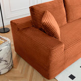 127-Inch U-Shaped Symmetrical Cloud Sectional Couch Compressed Modular Boneless Sectional Sofa with Chaise Lounges and Console