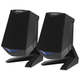QERTYHKK Computer Speakers Multimedia Small Desktop Speaker with Stereo Sound for Laptops or TV, Black
