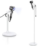 Lazstand Hands-Free Hair Dryer Stand for Blow Dryers Hairdryer Holder for Families & Pet Grooming Bathroom Use Hair Dryer Holder with Anti-Slip Stable Base, Adjustable Height 16.7 - 50 Inch