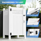 Outdoor Shower Enclosure, Rust-Proof Engineering Grade PVC Privacy Shower Station, Outdoor Shower Easy DIY Assembly for Pool, Beach, Backyard,81'' H x 46'' W x 46'', (Not included shower)