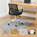 Yecaye Office Chair Mat for Hardwood Floor,30" x 48" Under Computer Desk Floor Protects (Lightgrey, 30" x 48")
