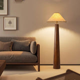 DorkTees Living Room Floor Lamp Chinese-Style Floor Lamp, Retro Living Room, Bedroom, Study Atmosphere, Zen Tea, Nordic Solid Wood Vertical Table