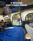 FanttikOutdoor Zeta C12 Pro Max Instant Cabin Tent 12 Person Camping Tent Setup in 90 Seconds with Rainfly & Windproof Portable with Carry Bag for Family Camping & Hiking, Upgraded Ventilation, Khaki