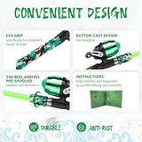 WIDDEN 2 Pack Kids Fishing Pole, Portable Telescopic Kids Fishing Poles Set for Boys and Girls, Fishing Rod and Reel Combo Kit with Tackle Box, and Fishing Net, Best Fishing Pole for Toddler Youth
