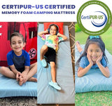 Hazli 3" Matrix AirCell Comfort-Cell Memory Foam Camping Mattress Pad - Roll Up Mattress for Adults - Portable Cot Sleeping Pad for Camping - Floor Mat or Bed Roll for Car, SUV - 64’’ x 26’’