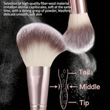 HGHDBT 55Pcs Brown Makeup Brushes Set Professional Makeup Kit Multi-functional Makeup Tool Set with Case Facial Makeup Accessories, Foundation Makeup Brush Kit Eye and Face Make up Brushes & Tools
