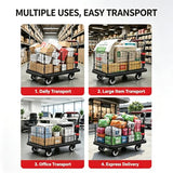 Push Cart Dolly Platform Truck Hand Truck Duty Flatbed