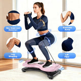 Silent Waist Twist Machine, Anti-Slip Twister Exercise Board with Stable Base, Waist Twisting Disc for Safe Ab Workout and Foot Massage