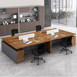WYBFCWY Executive Office Desk with Storage Cabinet,Large Computer Desk for Home Office,Boss Table