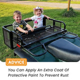 ORCISH Heavy Duty ATV Rear Drop Cargo Basket, 14" W x 40" L x 12.5" H Steel Mesh Rack with Mounting Kit, Universal ATV/UTV Storage Basket for Gear, Camping, Hunting, and Outdoor Use