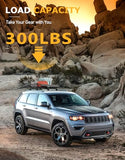 Tuyoung 300lbs Roof Rack Cross Bars Compatible with Jeep Grand Cherokee 2011-2021 with Grooved Side Rails, All-Aluminum Heavy Duty Metal Lock Roof Rails Crossbars Luggage Racks Kayak Bike Accessories