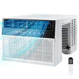 Electactic 12000BTU U-Shaped Window Air Conditioner,AC Window Unit Cools up tp 550 Sq.Ft, 3-in-1 Air Condtioner Unit with Full Window View,Energy-saving,6 Modes,24H Timer, White