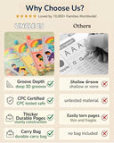 Large Magic Handwriting Practice Copybook, Grooved Handwriting Practice for Kids 3-8, Toddler Writing Practice, Math Calligraphy, Letter Tracing, for Preschool, The Beginner Kit