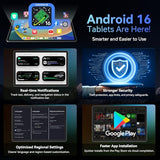Tablet 2026 World's First Android 16 Tablet with Gemini AI, 11 Inch FHD Display, 24GB RAM 128GB ROM /2TB TF