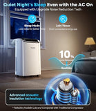 14,000 BTU Portable Air Conditioner with WiFi & Remote Control, Cools Up to 700 Sq.Ft